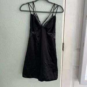 Gillian & O’Malley black satin lingerie, size medium. Never worn.